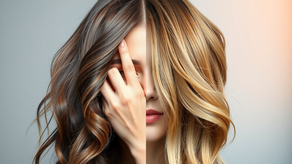 Before-and-after transformation: dull hair to healthy shiny hair, hair care tips