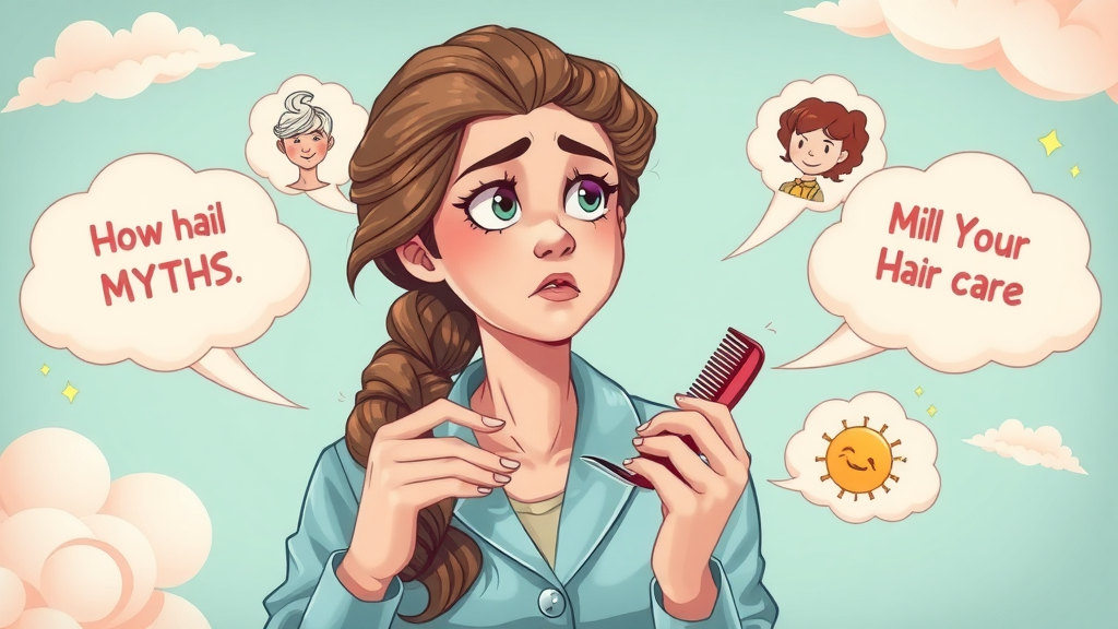 Beauty expert debunking hair care myths with bubbles: healthy hair routine explained