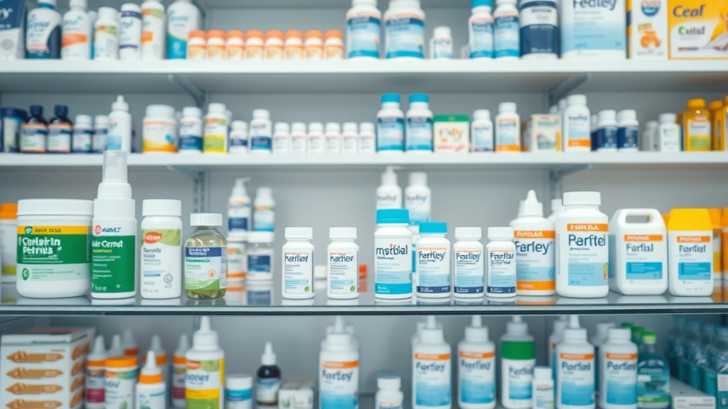 over the counter prescription hair growth remedies products pharmacy shelf clinical background